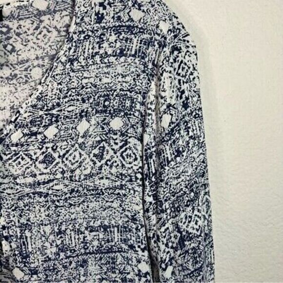 Knot Sisters navy and white tie detail dress size small - Picture 2 of 5